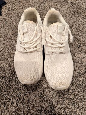 Nike White Mesh Running Sneakers